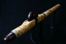 Yellow Cedar Burl Native American Flute, Minor, Mid F#-4, #E7L